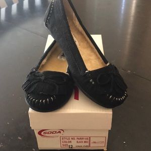 Toddler Girls Furry Moccasins